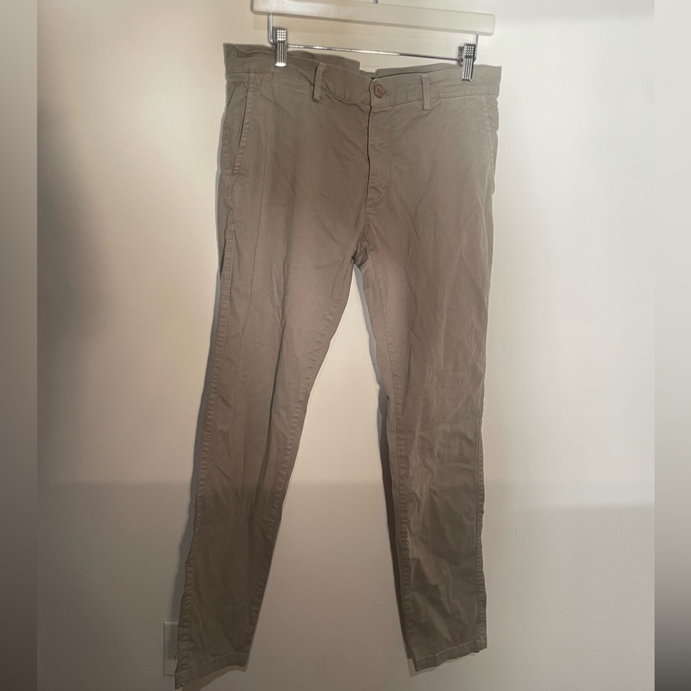 Emile‎ Lafaurie khaki Pants Cotton Blend 44